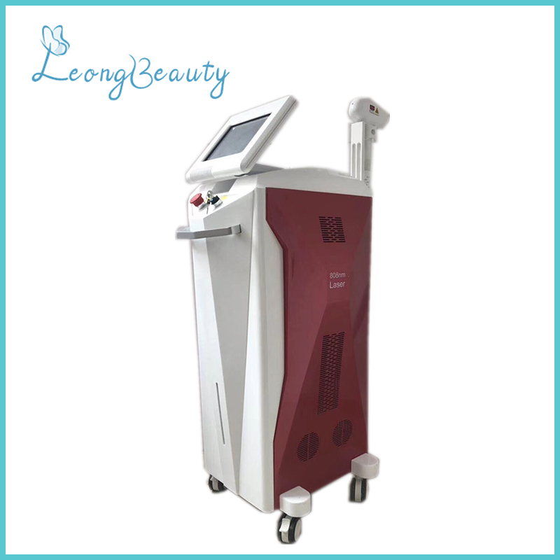 Vertikal Red 3 Gelombang Diode Laser Machine Kanggo Rambut Aman 1200W