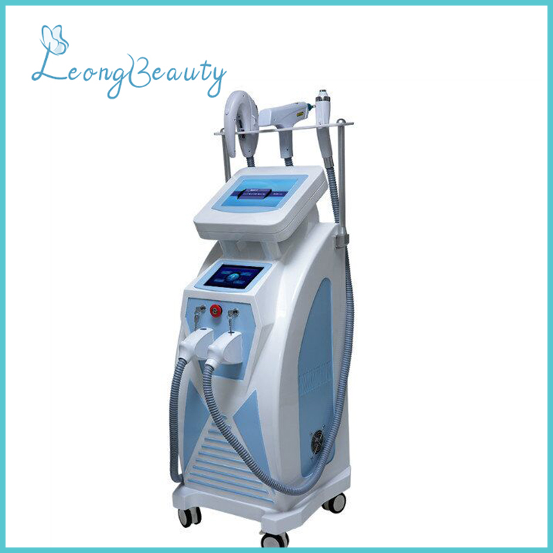 Mesin E-light Rf Yag Laser 3in1 Kanggo Ngilangi Tato Rambut