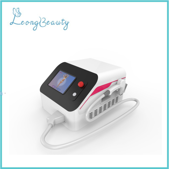 Portable 808 Diode Laser Hair Removal Machine kanggo Salon Kecantikan